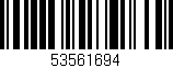 Código de barras (EAN, GTIN, SKU, ISBN): '53561694'
