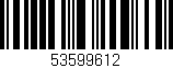Código de barras (EAN, GTIN, SKU, ISBN): '53599612'