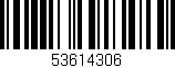 Código de barras (EAN, GTIN, SKU, ISBN): '53614306'