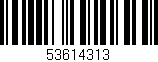 Código de barras (EAN, GTIN, SKU, ISBN): '53614313'