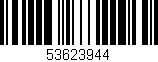 Código de barras (EAN, GTIN, SKU, ISBN): '53623944'