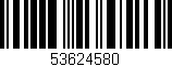 Código de barras (EAN, GTIN, SKU, ISBN): '53624580'