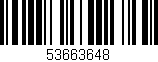 Código de barras (EAN, GTIN, SKU, ISBN): '53663648'