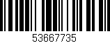 Código de barras (EAN, GTIN, SKU, ISBN): '53667735'