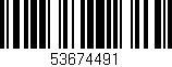Código de barras (EAN, GTIN, SKU, ISBN): '53674491'