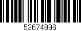 Código de barras (EAN, GTIN, SKU, ISBN): '53674996'