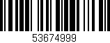 Código de barras (EAN, GTIN, SKU, ISBN): '53674999'