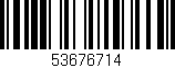 Código de barras (EAN, GTIN, SKU, ISBN): '53676714'