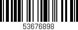 Código de barras (EAN, GTIN, SKU, ISBN): '53676898'
