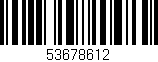 Código de barras (EAN, GTIN, SKU, ISBN): '53678612'