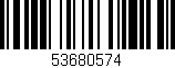 Código de barras (EAN, GTIN, SKU, ISBN): '53680574'