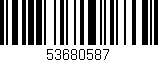 Código de barras (EAN, GTIN, SKU, ISBN): '53680587'