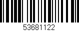 Código de barras (EAN, GTIN, SKU, ISBN): '53681122'
