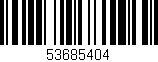 Código de barras (EAN, GTIN, SKU, ISBN): '53685404'