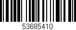 Código de barras (EAN, GTIN, SKU, ISBN): '53685410'