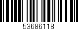 Código de barras (EAN, GTIN, SKU, ISBN): '53686118'