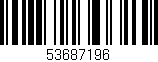 Código de barras (EAN, GTIN, SKU, ISBN): '53687196'