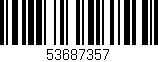 Código de barras (EAN, GTIN, SKU, ISBN): '53687357'