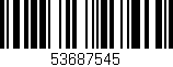 Código de barras (EAN, GTIN, SKU, ISBN): '53687545'