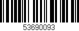 Código de barras (EAN, GTIN, SKU, ISBN): '53690093'