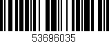 Código de barras (EAN, GTIN, SKU, ISBN): '53696035'