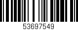 Código de barras (EAN, GTIN, SKU, ISBN): '53697549'