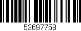 Código de barras (EAN, GTIN, SKU, ISBN): '53697758'