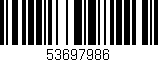 Código de barras (EAN, GTIN, SKU, ISBN): '53697986'
