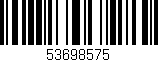 Código de barras (EAN, GTIN, SKU, ISBN): '53698575'