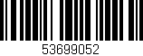 Código de barras (EAN, GTIN, SKU, ISBN): '53699052'