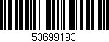 Código de barras (EAN, GTIN, SKU, ISBN): '53699193'