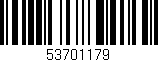 Código de barras (EAN, GTIN, SKU, ISBN): '53701179'