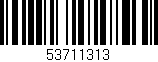 Código de barras (EAN, GTIN, SKU, ISBN): '53711313'