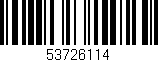 Código de barras (EAN, GTIN, SKU, ISBN): '53726114'