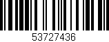 Código de barras (EAN, GTIN, SKU, ISBN): '53727436'