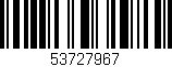 Código de barras (EAN, GTIN, SKU, ISBN): '53727967'
