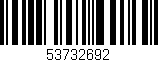 Código de barras (EAN, GTIN, SKU, ISBN): '53732692'