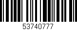 Código de barras (EAN, GTIN, SKU, ISBN): '53740777'