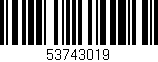 Código de barras (EAN, GTIN, SKU, ISBN): '53743019'