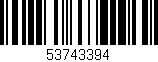 Código de barras (EAN, GTIN, SKU, ISBN): '53743394'