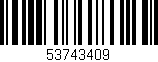 Código de barras (EAN, GTIN, SKU, ISBN): '53743409'