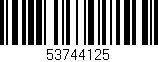 Código de barras (EAN, GTIN, SKU, ISBN): '53744125'