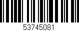 Código de barras (EAN, GTIN, SKU, ISBN): '53745081'
