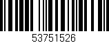 Código de barras (EAN, GTIN, SKU, ISBN): '53751526'