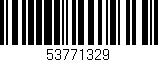 Código de barras (EAN, GTIN, SKU, ISBN): '53771329'