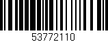 Código de barras (EAN, GTIN, SKU, ISBN): '53772110'