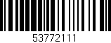 Código de barras (EAN, GTIN, SKU, ISBN): '53772111'