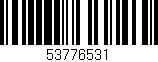 Código de barras (EAN, GTIN, SKU, ISBN): '53776531'