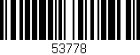 Código de barras (EAN, GTIN, SKU, ISBN): '53778'