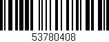 Código de barras (EAN, GTIN, SKU, ISBN): '53780408'